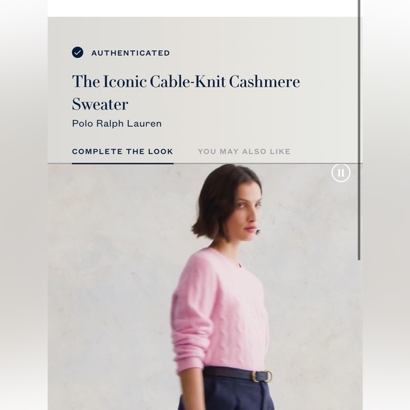 💥 SOLD💥 750$ - THE POLO RALPH LAUREN ICONIC CASHMERE SWEATER - Large - Picture 10 of 12